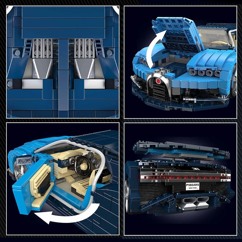 MOULD KING TECHNICAL BUGATTI HYPERCAR – BUILDING BLOCK SET